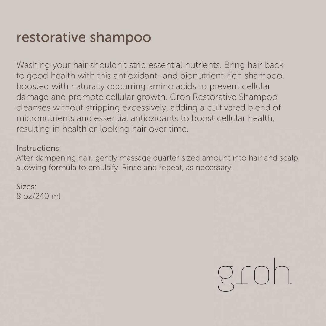 Groh Restorative Shampoo, 8oz.